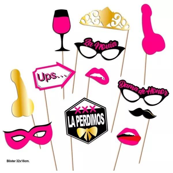 DIABLO PICANTE - PHOTOCALL PARTY SET MOD�LE 2 - 12 UNIT�S