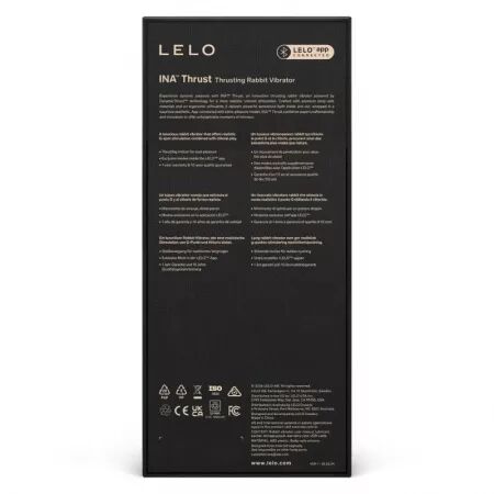 LELO - INA THRUST RABBIT VIBRATEUR &Agrave; POUSS&Eacute;E NOIR