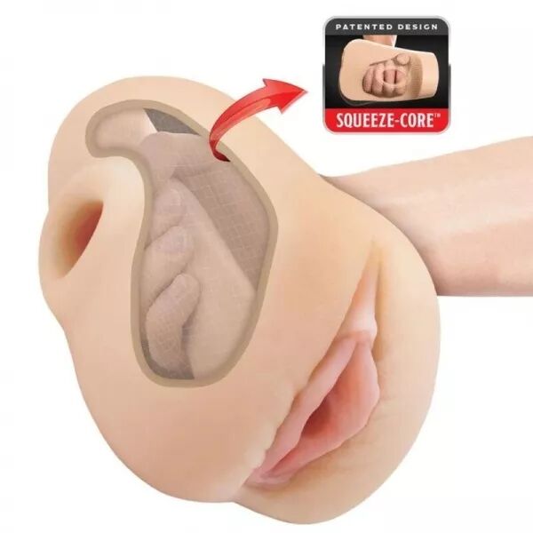 PDX PLUS - VISAGE R�ALISTE VAGIN PUSSY POUNDER SQUEEZE STROKER 18 CM