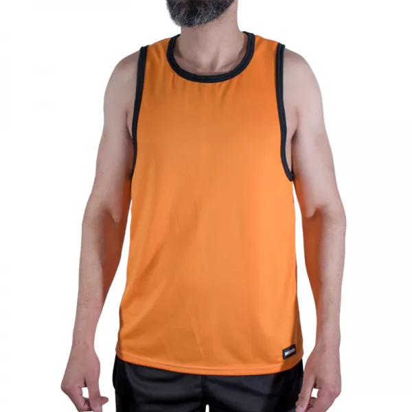MACHO - CMV005 T-SHIRT DE SPORT ORANGE S/M
