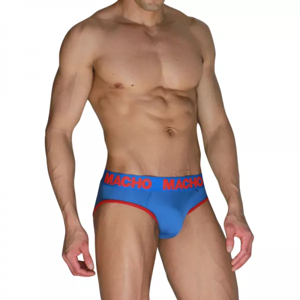 MACHO - MCH005 CLASSIC SLIP BLEU + ROUGE L