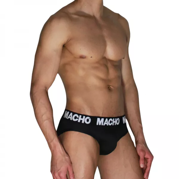 MACHO - MCH007 CLASSIQUE SLIP NOIR + NOIR S