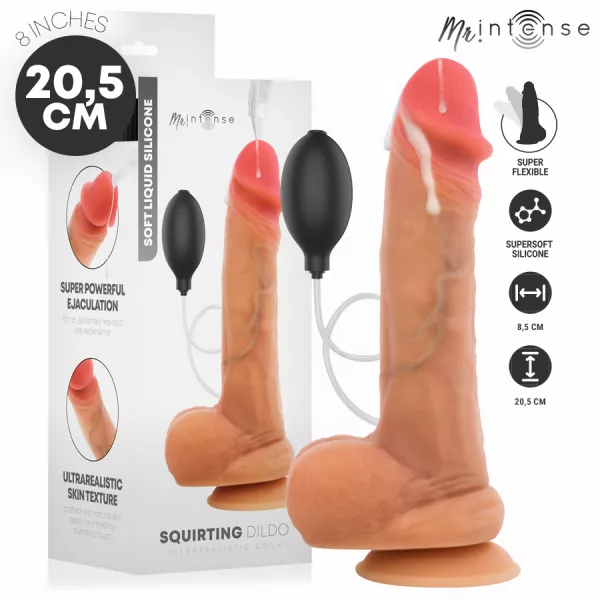MR INTENSE - DANNY, P�NIS ULTRA-R�ALISTE AVEC �JACULATION ET TESTICULES, 20,5 CM -�- 4 CM