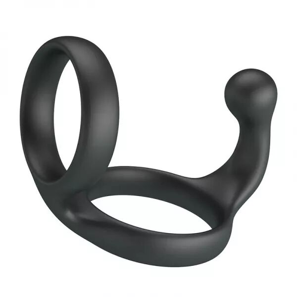 CRAZY BULL - FLORIAN DOUBLE ANNEAU DE P�NIS ET DE TESTICULES NOIR