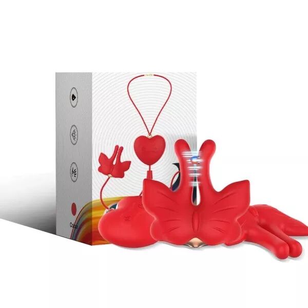 ARMONY - PINCES � T�TONS MAGN�TIQUES � VIBRATION FORME PAPILLON ROUGES