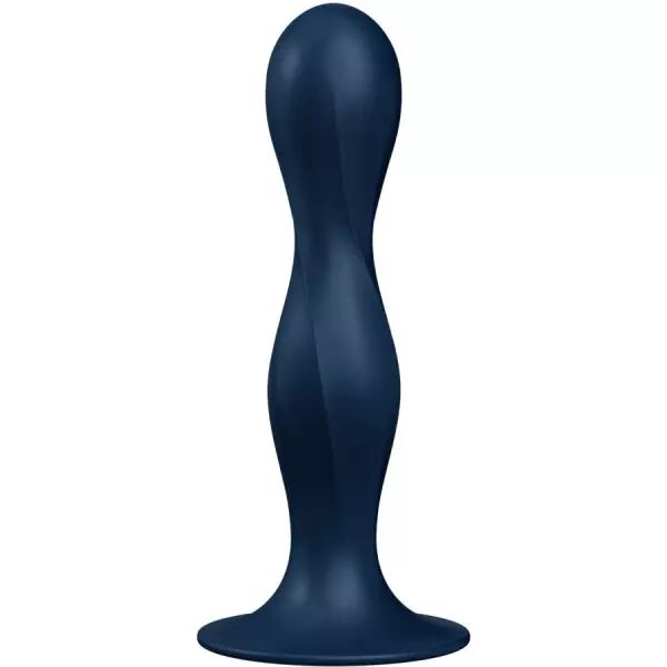 SATISFYER - DILDO EN SILICONE DOUBLE BALL-R BLEU
