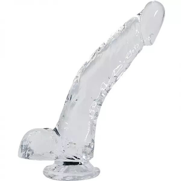 ALIVE - P�NIS R�ALISTE D'�TALON TRANSPARENT 22 CM