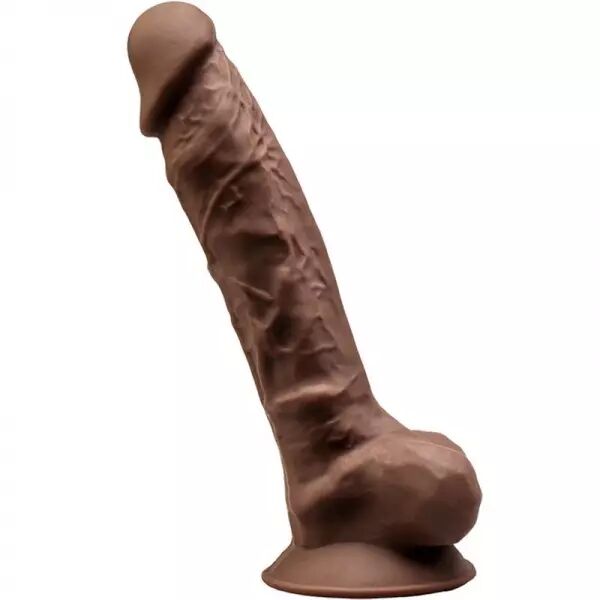 SILEXD - MOD�LE 1 P�NIS R�ALISTE PREMIUM SILEXPAN SILICONE MARRON 23 CM