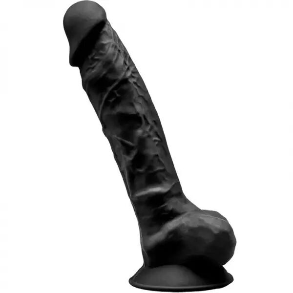 SILEXD - MOD�LE 1 P�NIS R�ALISTE PREMIUM SILEXPAN SILICONE NOIR 23 CM