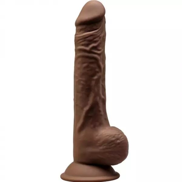 SILEXD - MOD�LE 1 P�NIS R�ALISTE PREMIUM SILEXPAN SILICONE MARRON 24 CM