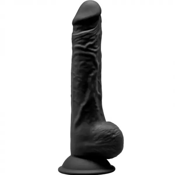 SILEXD - MOD�LE 1 P�NIS R�ALISTE PREMIUM SILEXPAN SILICONE NOIR 24 CM
