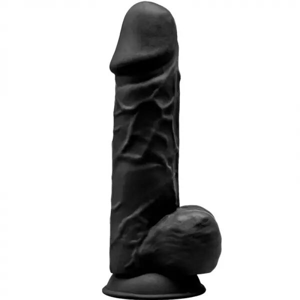 SILEXD - MOD�LE 1 P�NIS R�ALISTE PREMIUM SILEXPAN SILICONE NOIR 21.5 CM
