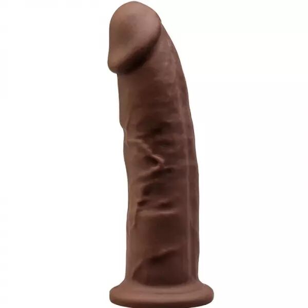 SILEXD - MOD�LE 2 P�NIS R�ALISTE PREMIUM SILEXPAN SILICONE MARRON 23 CM