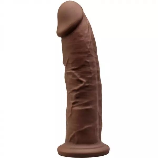 SILEXD - MOD�LE 2 P�NIS R�ALISTE PREMIUM SILEXPAN SILICONE MARRON 19 CM