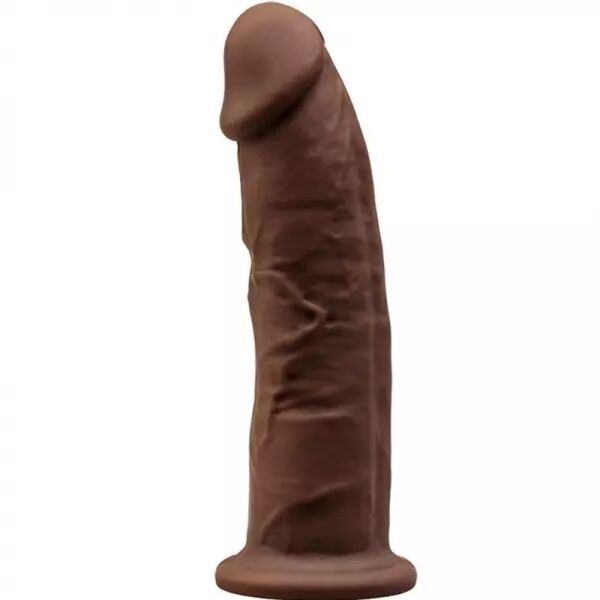 SILEXD - MOD�LE 2 P�NIS R�ALISTE PREMIUM SILEXPAN SILICONE MARRON 15 CM