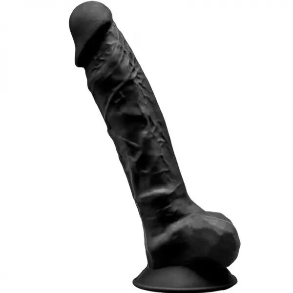 SILEXD - MOD�LE 1 P�NIS R�ALISTE PREMIUM SILEXPAN SILICONE NOIR 20 CM