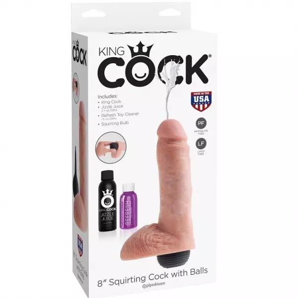 KING COCK - P�NIS �JACULATEUR NATUREL R�ALISTE 20.32 CM