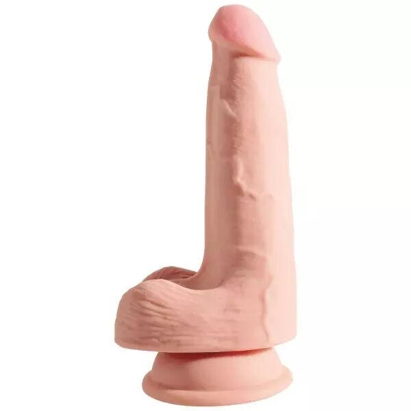 KING COCK - GODE TRIPLE DENSIT� 13 CM AVEC TESTICULES