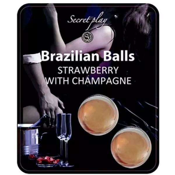 SECRETPLAY - ENSEMBLE DE BOULES BR�SILIENNES  FRAISE ET CHAMPAGNE