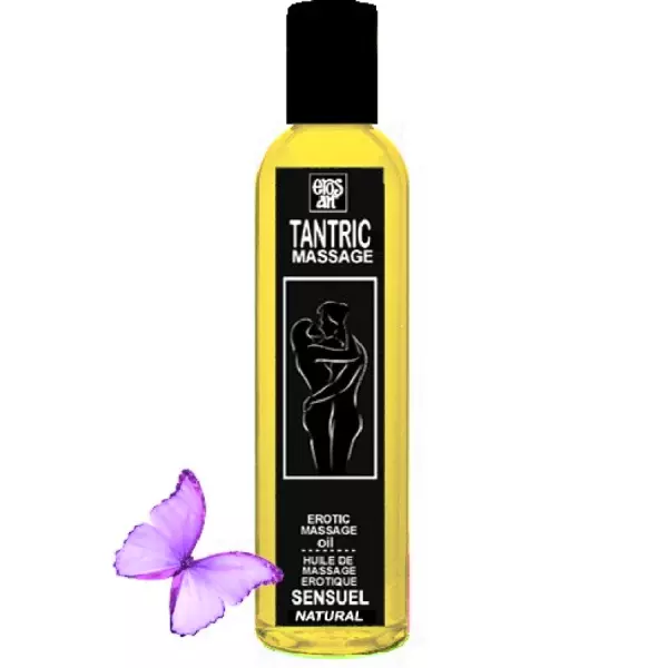 EROS-ART - HUILE DE MASSAGE TANTRIQUE NATURELLE ET APHRODISIAQUE NEUTRE 100 ML