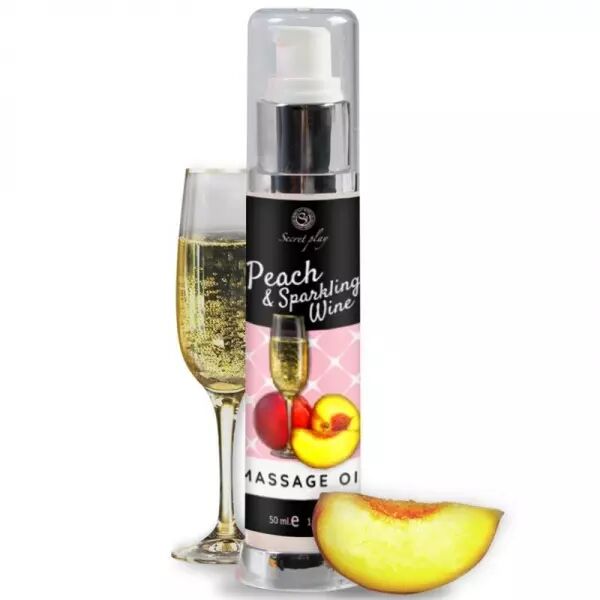 SECRETPLAY - P�CHE & VIN MOUSSEUX HUILE DE MASSAGE 50 ML