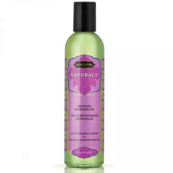 KAMASUTRA - HUILE DE MASSAGE NATURELLE BAIE DE LA PASSION 236 ML