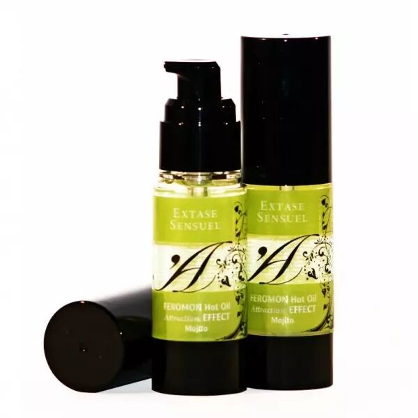 EXTASE SENSUAL - HUILE DE MASSAGE EFFET THERMIQUE AUX PH�ROMONES DE MOJITO 30 ML