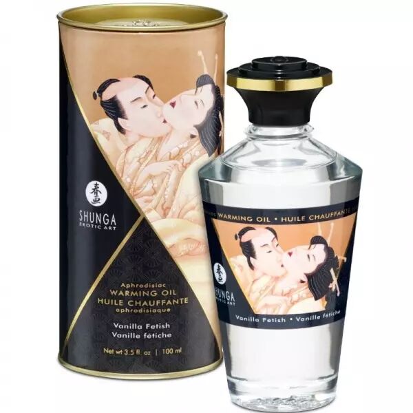 SHUNGA - HUILE DE MASSAGE EFFET CHALEUR SAVEUR VANILLE F�TICHE 100 ML