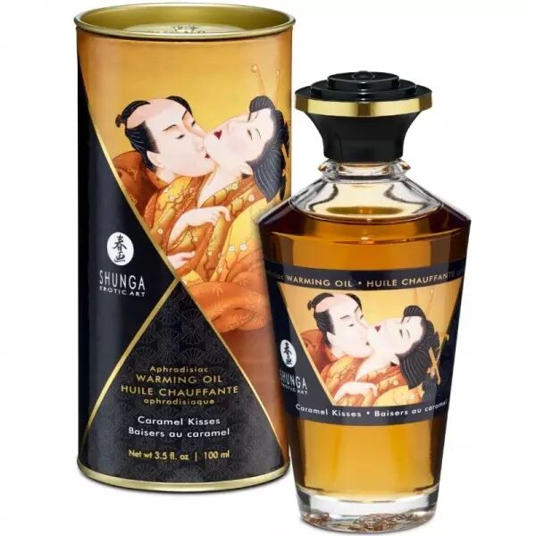 SHUNGA - HUILE DE MASSAGE � EFFET CHALEUR SAVEUR CARAMEL 100 ML