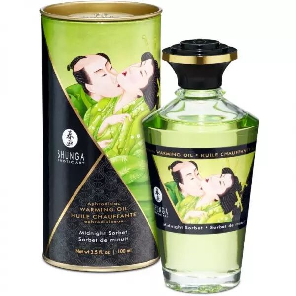SHUNGA - HUILE DE MASSAGE � EFFET CHALEUR SAVEUR SORBT DE MINUIT 100 ML