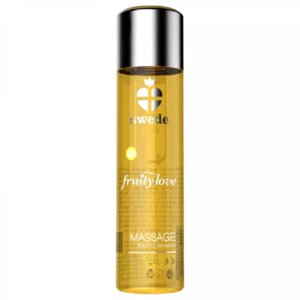 SWEDE - FRUITY LOVE HUILE DE MASSAGE EFFET CHAUFFANT FRUIT� TROPICAL AU MIEL 120 ML.