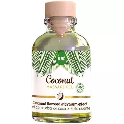 INTT - GEL DE MASSAGE V�GAN AU SAVEUR DE COCO ET EFFET CHAUFFANT