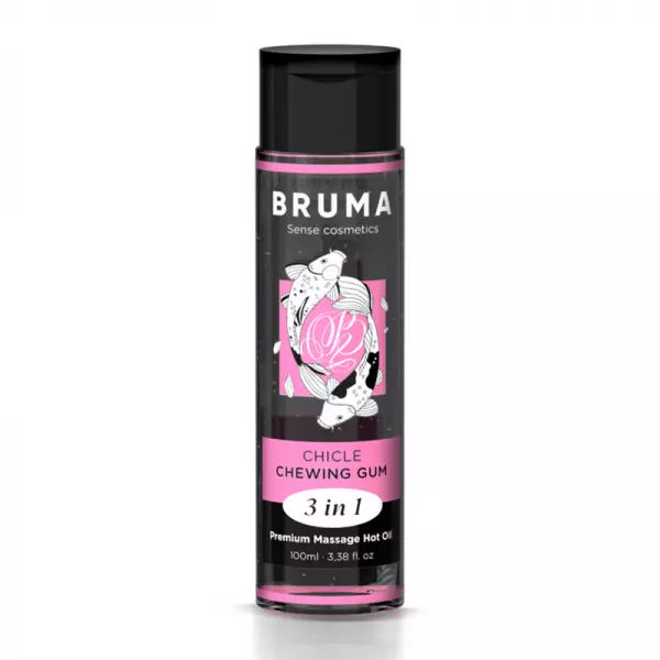 BRUMA - HUILE DE MASSAGE PREMIUM EFFET CHALEUR SAVEUR GOMME 3 EN 1 - 100 ML