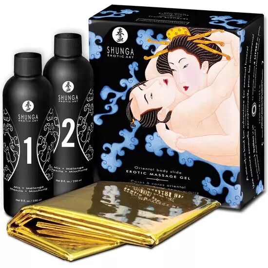 SHUNGA - GEL DE MASSAGE �ROTIQUE ORIENTAL CORPS � CORPS AUX FRUITS EXOTIQUES