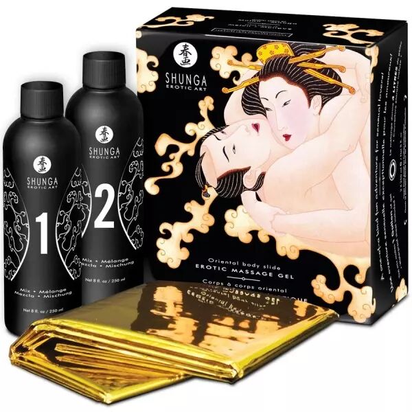 SHUNGA - GEL DE MASSAGE �ROTIQUE CORPS � CORPS MELON MANGUE ORIENTAL