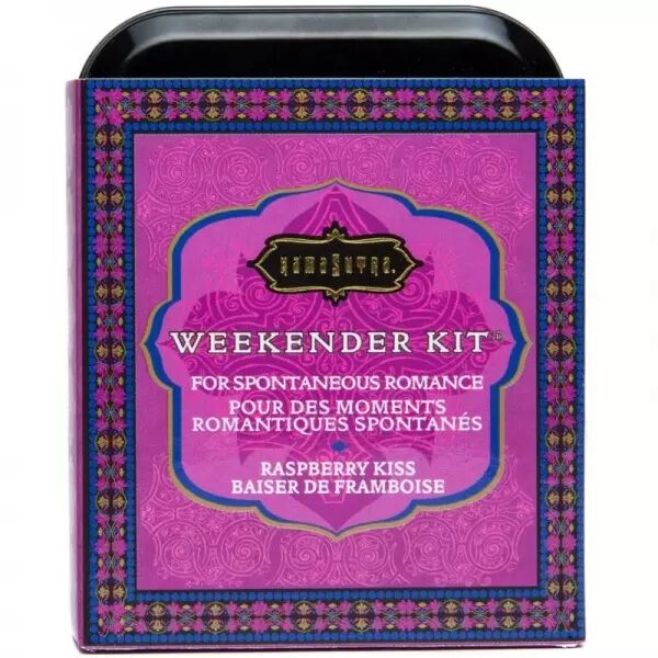 KAMASUTRA - WEEKENDER KIT EN �TAIN FRAMBOISE KISS FRAMBOISE