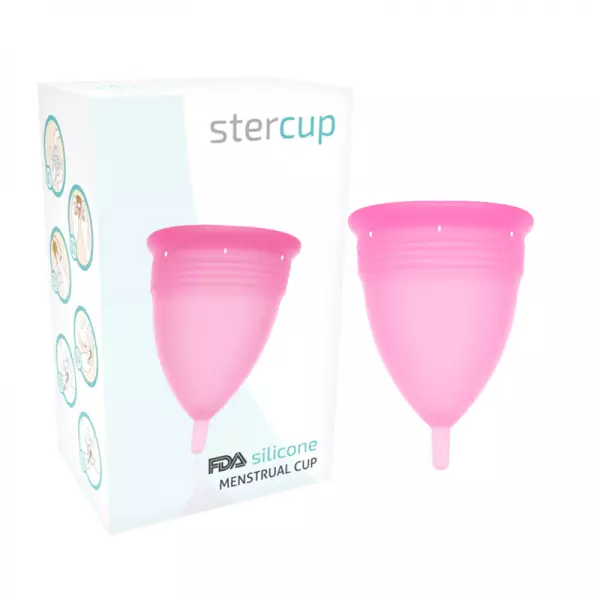 STERCUP - COUPE MENSTRUELLE EN SILICONE FDA TAILLE S ROSE