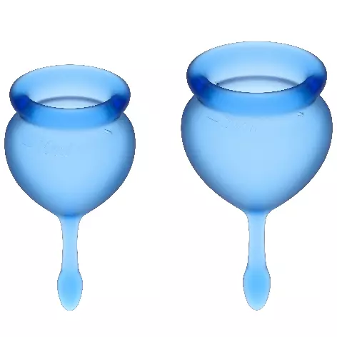 SATISFYER - COUPE MENSTRUELLE FEEL GOOD BLEU FONC� 15 + 20 ML