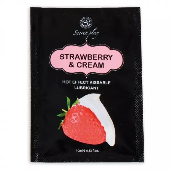 SECRETPLAY - LUBRIFIANT UNIDOSE FRAISES & CR�ME 10ML
