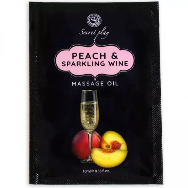 SECRETPLAY - P�CHE & VIN MOUSSEUX HUILE DE MASSAGE SACHET 10 ML