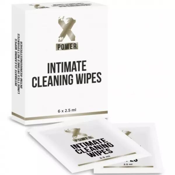XPOWER - LINGETTES NETTOYANTES INTIME 6 UNIT�S