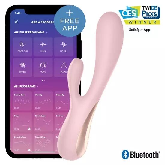 SATISFYER - MONO FLEX ROSE AVEC APPLICATION