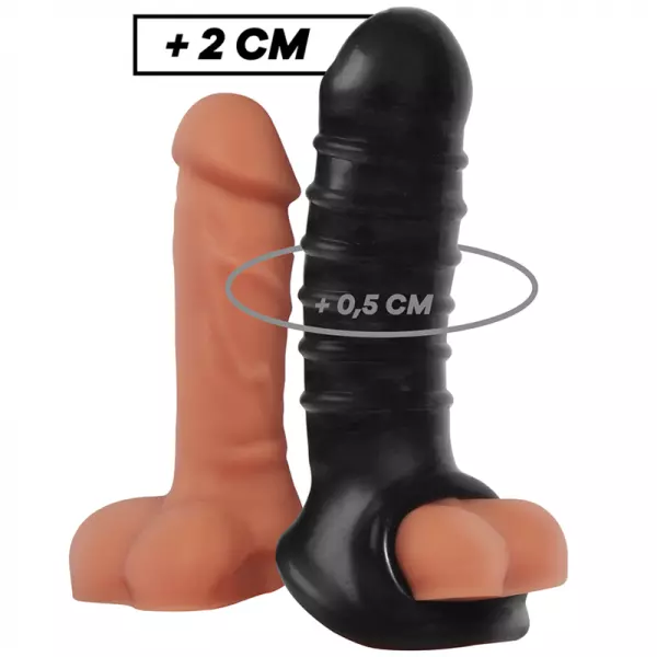 VIRILXL - EXTENSION ET GAINE DE P�NIS V15 NOIRE