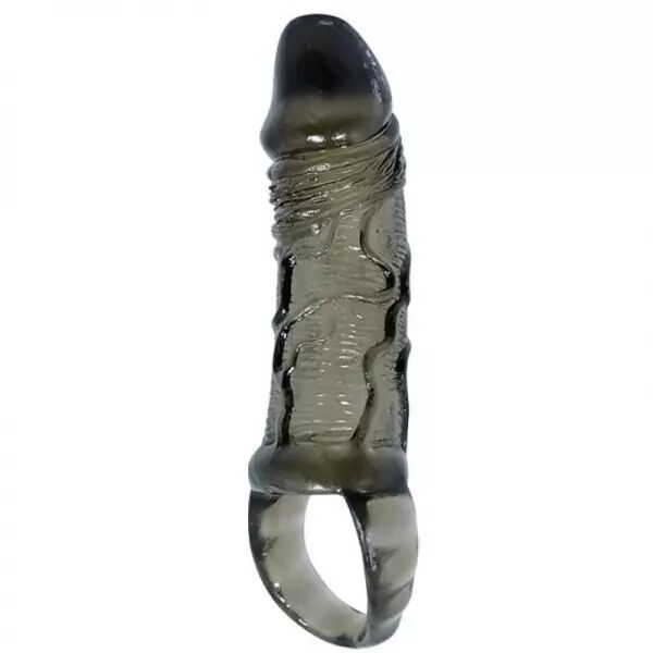 BAILE - GAINE DEXTENSION DE P�NIS AVEC SANGLE POUR TESTICULES 11.5 CM