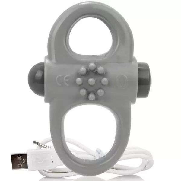 SCREAMING O - ANNEAU P�NIEN VIBREUR RECHARGEABLE YOGA GRIS
