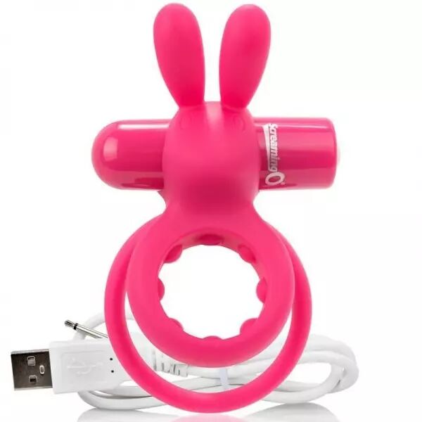 SCREAMING O - ANNEAU P�NIEN DOUBLE RECHARGEABLE CON RABBIT HARE ROSE