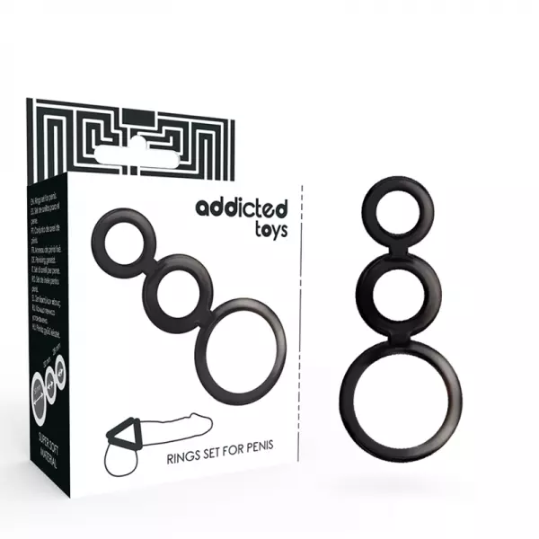 ADDICTED TOYS - ENSEMBLE DANNEAU POUR P�NIS - FUM�