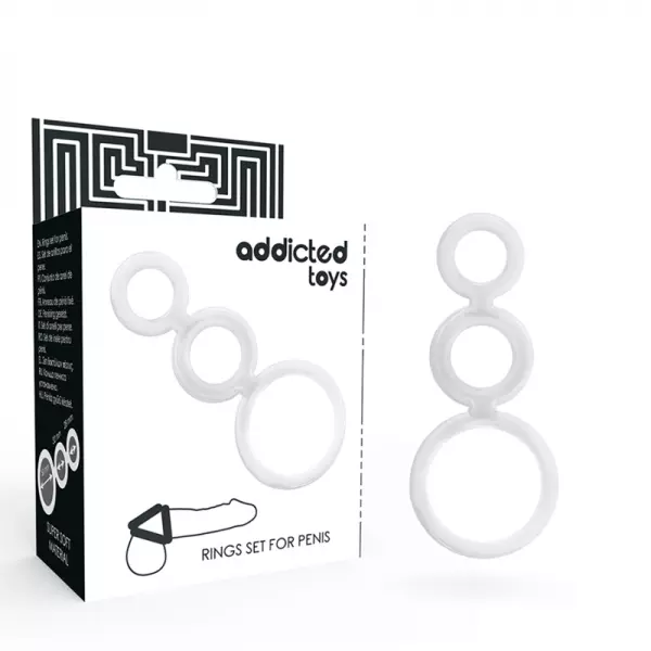 ADDICTED TOYS - ENSEMBLE DANNEAU POUR P�NIS TRANSPARENT