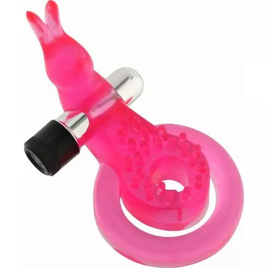 SEVEN CREATIONS - ANNEAU DE P�NIS ET TESTICULES PAPILLON ROSE