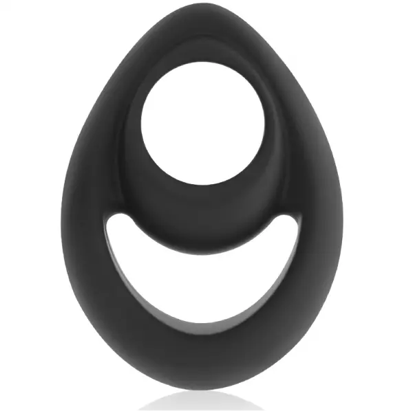 POWERING - ANNEAU P�NIS ET TESTICULES SUPER FLEXIBLE ET R�SISTANT PR14 NOIR